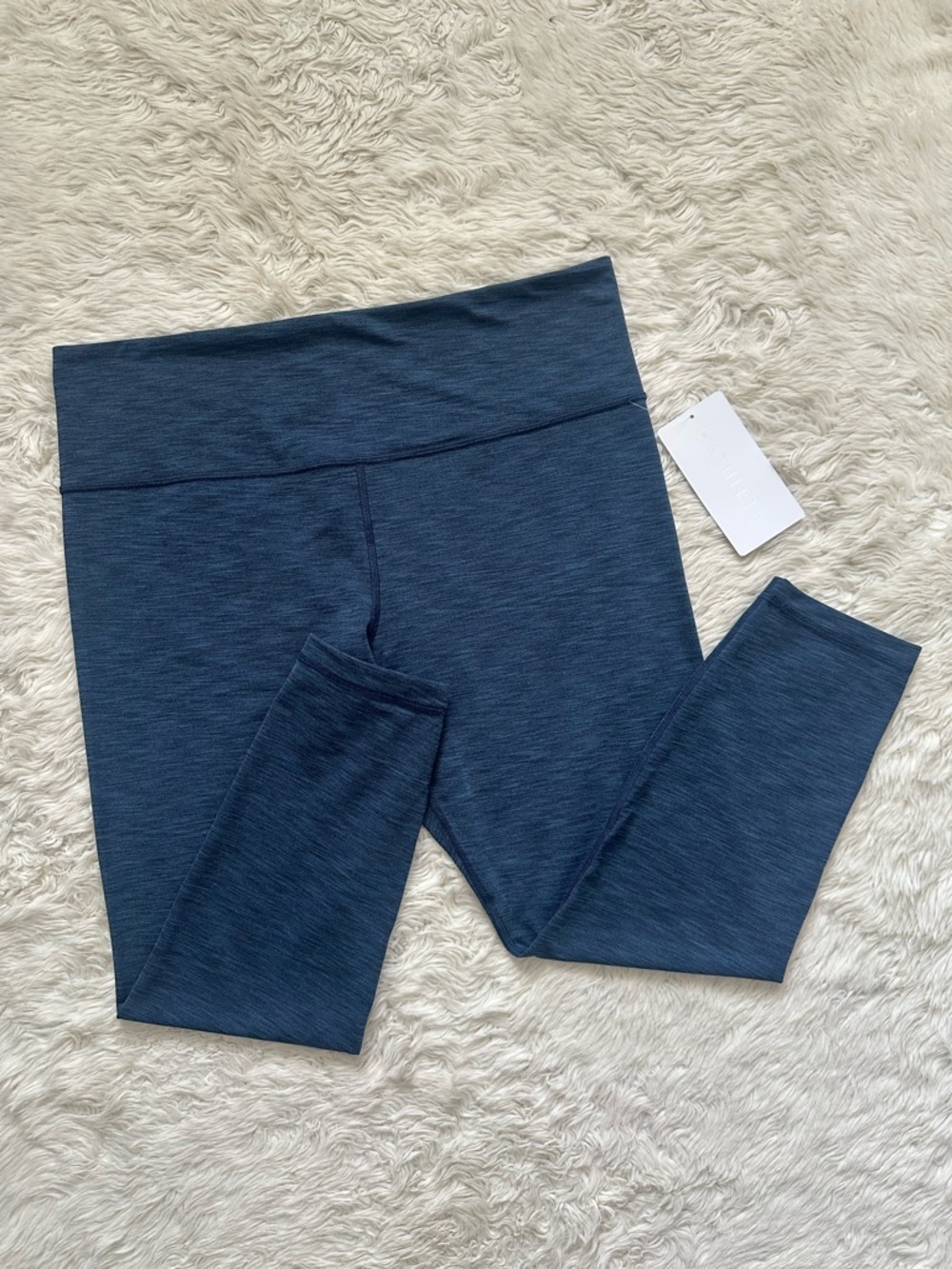 Athleta Leggings Elation Ultra High Rise 7/8 Tight Heather Blue Sz XL NWT New
